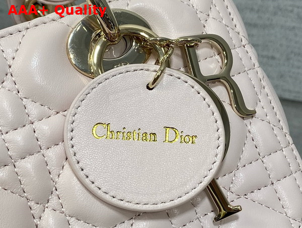 Dior Medium Lady Dior Bag in Pale Pink Cannage Lambskin Replica