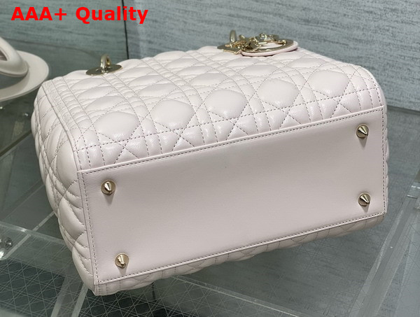 Dior Medium Lady Dior Bag in Pale Pink Cannage Lambskin Replica