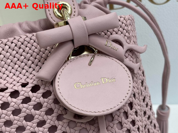 Dior Medium Lady Dior Bag in Pink Braided Lambskin Replica