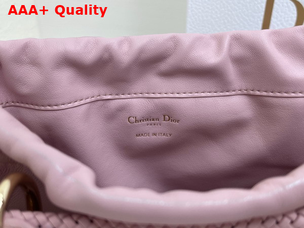 Dior Medium Lady Dior Bag in Pink Braided Lambskin Replica