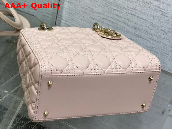 Dior Medium Lady Dior Bag in Powder Pink Cannage Lambskin Replica