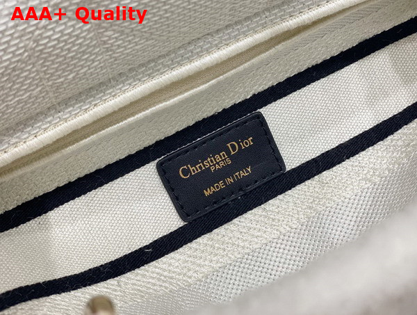 Dior Medium Lady Dior Bag in White Cannage Shearling Replica