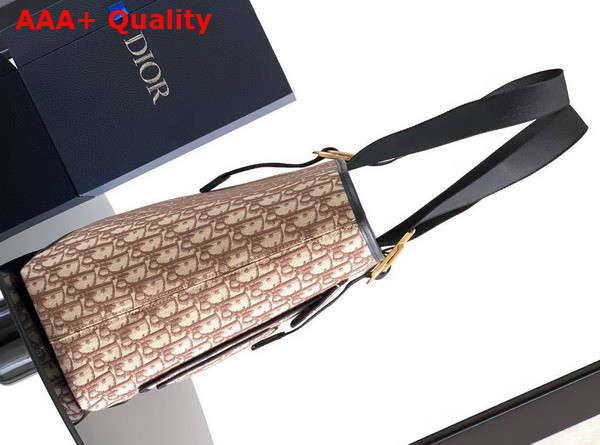 Dior Medium Pocket Dior Jett Tote Bag in Brown Dior Oblique Jacquard Replica