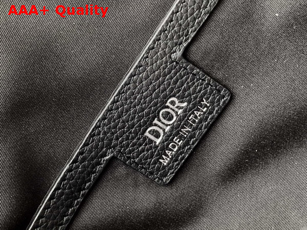 Dior Medium Rider Soft Hobo Bag Beige and Black Dior Oblique Jacquard with Black Grained Calfskin Replica