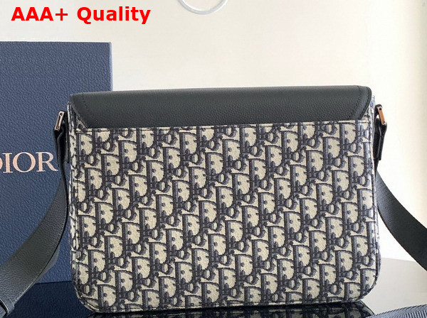 Dior Medium Saddle Messenger Bag with Flap Beige and Black Dior Oblique Jacquard with Black Grained Calfskin Replica
