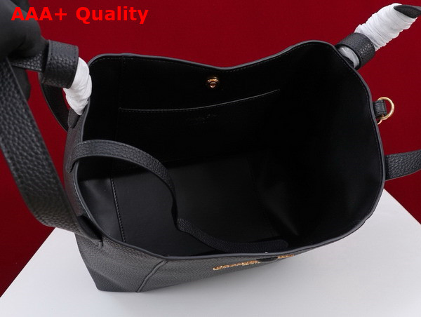 Dior Medium Signature Bucket Bag in Black Grained Calfskin Replica