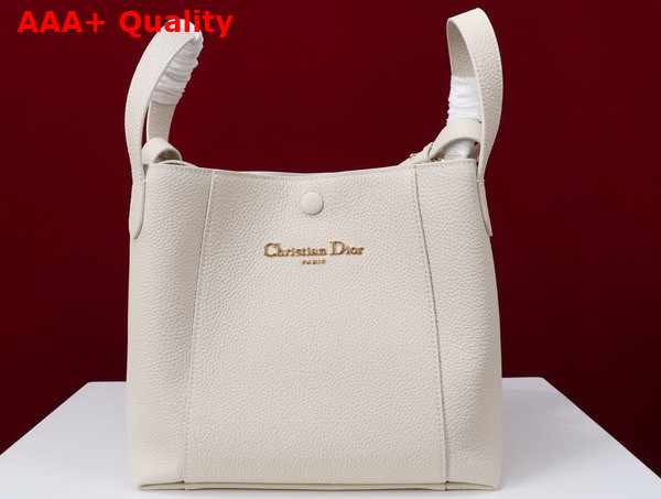 Dior Medium Signature Bucket Bag in Latte Grained Calfskin Replica