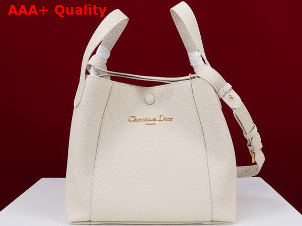 Dior Medium Signature Bucket Bag in Latte Grained Calfskin Replica