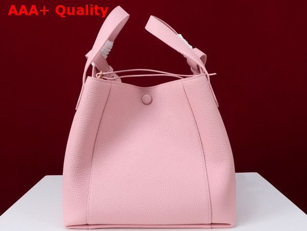 Dior Medium Signature Bucket Bag in Pink Grained Calfskin Replica