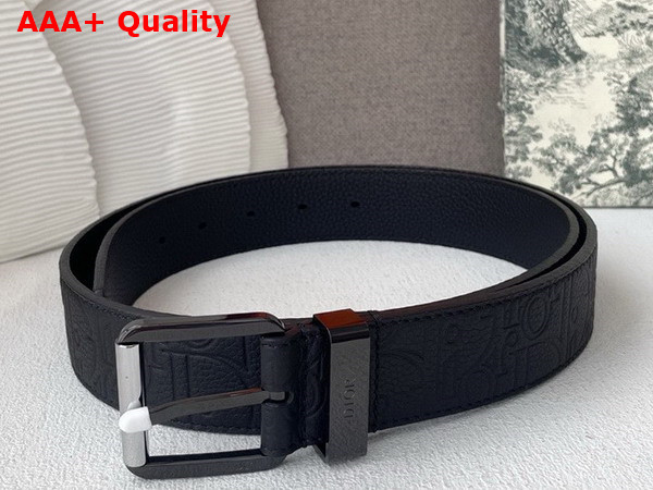 Dior Men Belt Black Dior Gravity Leather 35mm Replica