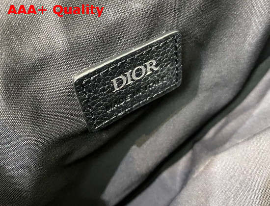 Dior Men Saddle Bag Black Grained Calfskin Replica