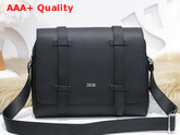 Dior Messenger Bag in Black Grained Calfskin Replica