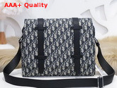Dior Messenger Bag in Blue Dior Oblique Jacquard Canvas Replica