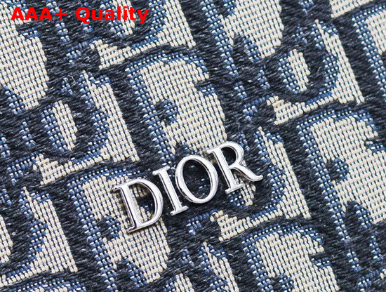 Dior Messenger Bag in Blue Dior Oblique Jacquard Canvas Replica
