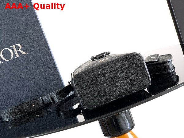 Dior Mini Bucket in Black Grained Calfskin Replica