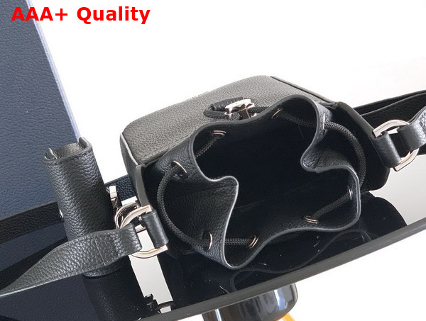 Dior Mini Bucket in Black Grained Calfskin Replica