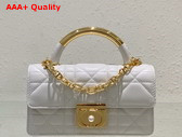 Dior Mini Dior Ange Bag Latte Macrocannage Calfskin Replica