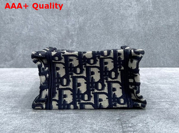 Dior Mini Dior Book Tote Phone Bag Blue Dior Oblique Embroidery Replica