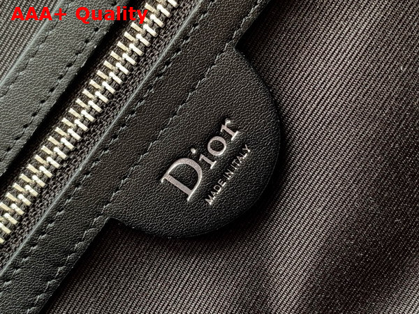 Dior Mini Dior Jett Messenger Bag with Flap Beige and Black Dior Oblique Jacquard Replica