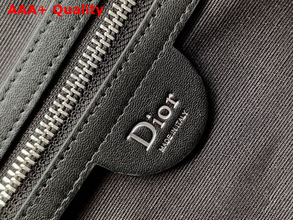 Dior Mini Dior Jett Messenger Bag with Flap Black Dior Oblique Jacquard Replica