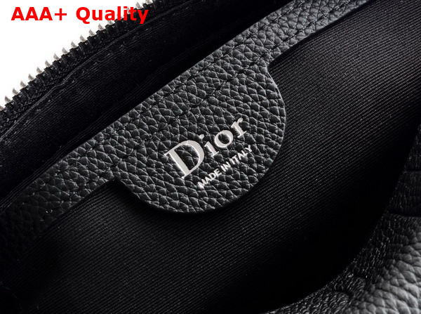 Dior Mini Dior Jett Zipped Messenger Bag in Black Dior Gravity Leather Replica