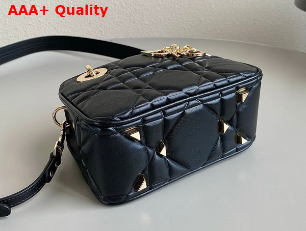 Dior Mini Lady 95 22 Bag Black Cannage Calfskin Replica