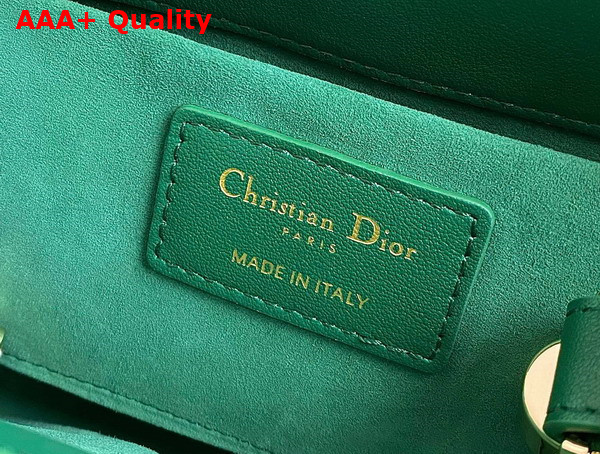 Dior Mini Lady 95 22 Bag Green Cannage Calfskin Replica