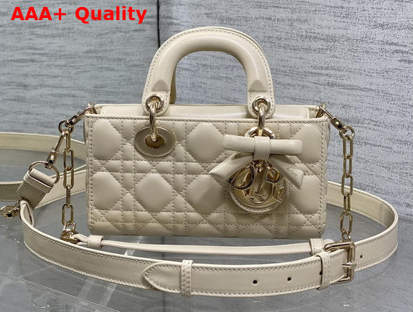 Dior Mini Lady D Joy Bag Trench Cannage Lambskin with Leather Bow Replica