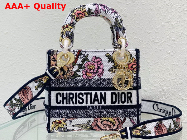 Dior Mini Lady D Lite Bag Multicolor Dior Jardin Botanique Embroidery Replica