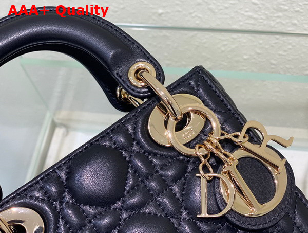 Dior Mini Lady Dior Bag Black Cannage Lambskin Replica