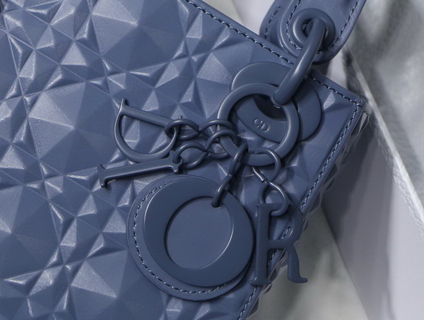 Dior Mini Lady Dior Bag Denim Cannage Calfskin with Diamond Motif Replica