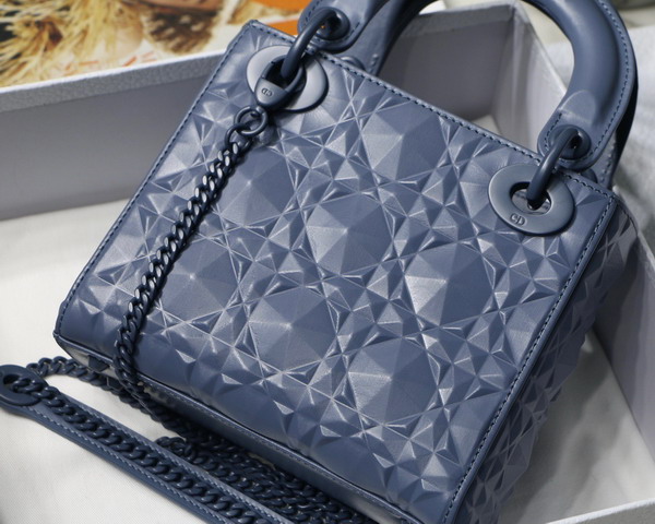 Dior Mini Lady Dior Bag Denim Cannage Calfskin with Diamond Motif Replica