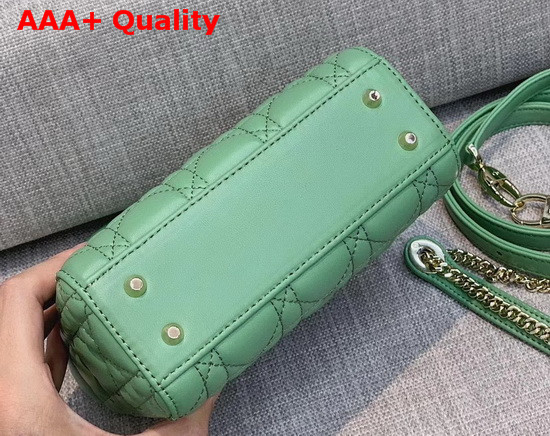 Dior Mini Lady Dior Bag Green Cannage Lambskin Replica