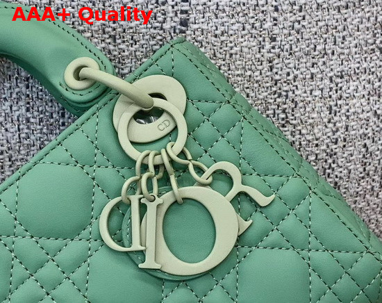 Dior Mini Lady Dior Bag Green Ultramatte Cannage Calfskin Replica