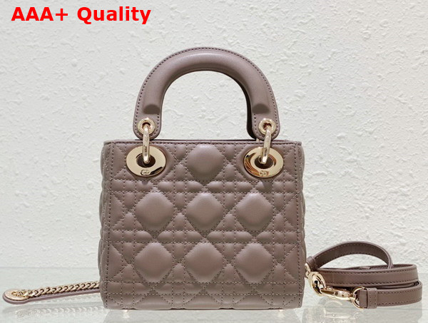 Dior Mini Lady Dior Bag Nude Cannage Lambskin Replica