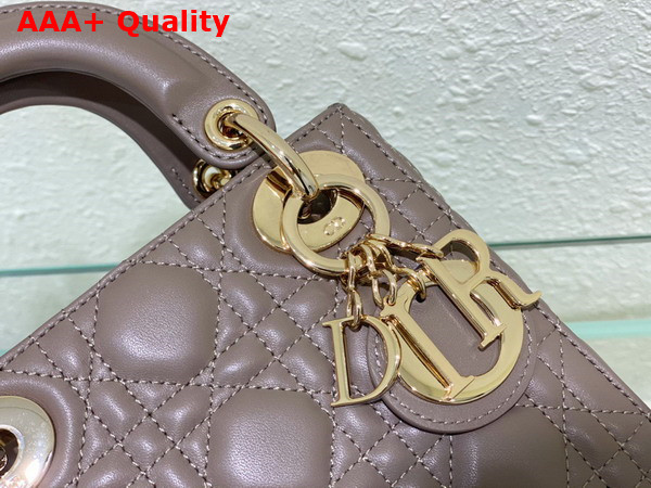 Dior Mini Lady Dior Bag Nude Cannage Lambskin Replica