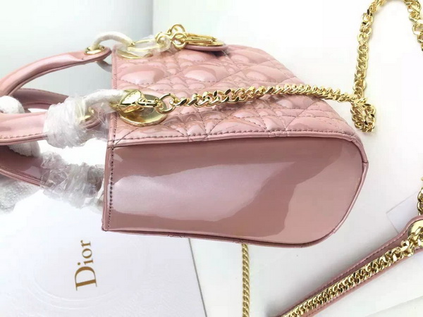 Dior Mini Lady Dior Bag Pearl Pink Gold Hardware for Sale