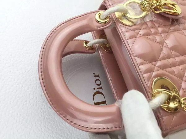 Dior Mini Lady Dior Bag Pearl Pink Gold Hardware for Sale