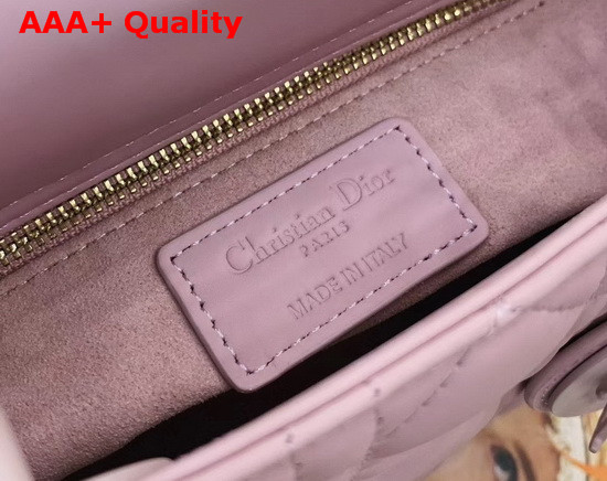 Dior Mini Lady Dior Bag Pink Ultramatte Cannage Calfskin Replica