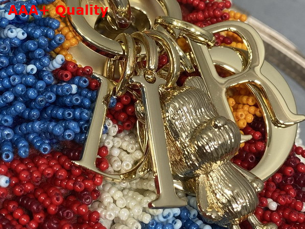 Dior Mini Lady Dior Bag in Lambskin with All Over Multicolor Beads Replica