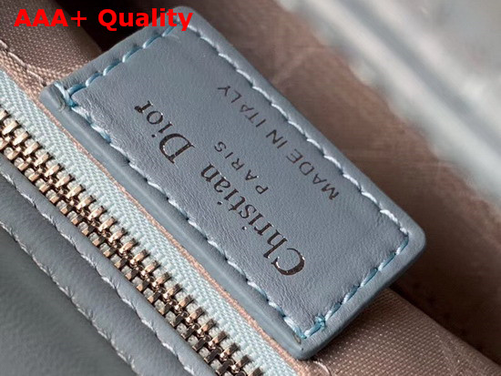 Dior Mini Lady Dior Bag in Sky Blue Lambskin with Silver Hardware Replica