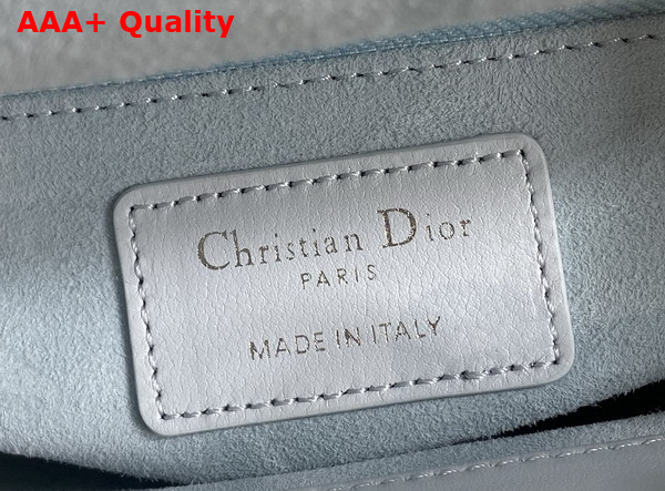 Dior Mini Lady Dior Bag with Chain in Ice Blue Cannage Lambskin Replica
