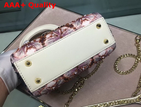 Dior Mini Lady Dior KaleiDiorscopic Bag Beige Smooth Calfskin Replica