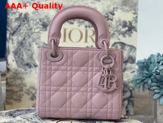 Dior Mini Lady Dior Ultra Matte Bag in Pink Replica