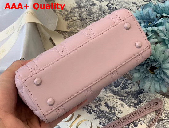 Dior Mini Lady Dior Ultra Matte Bag in Pink Replica