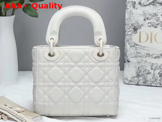 Dior Mini Lady Dior Ultra Matte Bag in White Replica