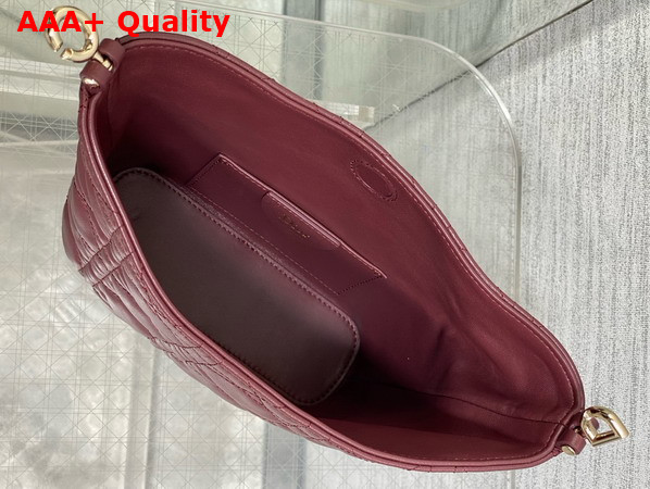 Dior Mini Toujours Hobo Bag in Burgundy Cannage Lambskin Replica