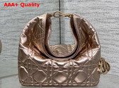 Dior Mini Toujours Hobo Bag in Champagne Cannage Lambskin Replica