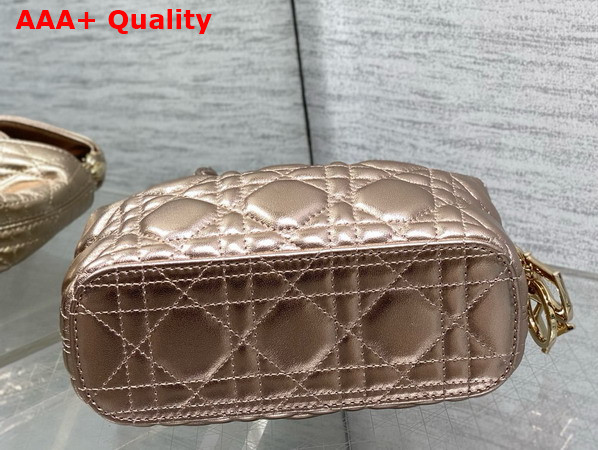 Dior Mini Toujours Hobo Bag in Champagne Cannage Lambskin Replica