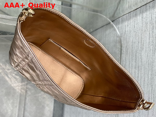 Dior Mini Toujours Hobo Bag in Champagne Cannage Lambskin Replica